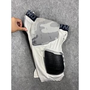 Nike Compression Shorts Mens Large White Grey Pro Hyperstrong Football 5 Pads
